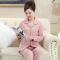 浪莎妈妈睡衣夏季2025新款女士中老年大码春秋款可外穿家居服套装
