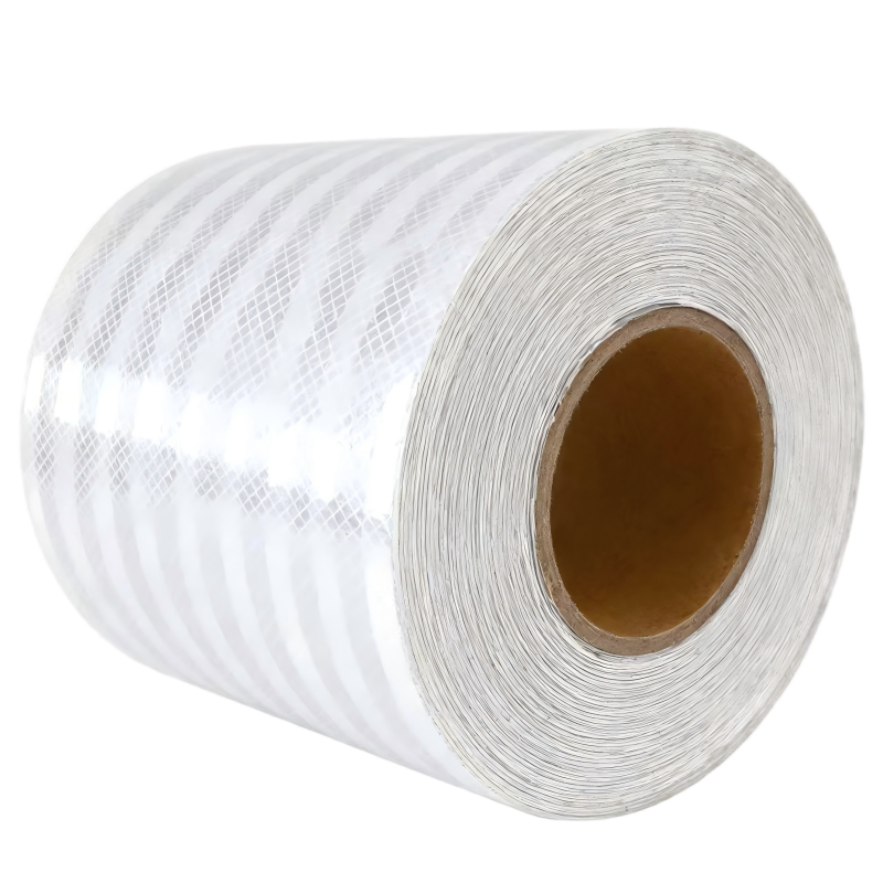 衡雁骏兴 反光胶带白色晶彩格 20cm*30m 卷高清大图