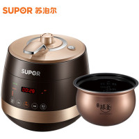 苏泊尔(SUPOR) 电压力锅 SY-50FC01Q 智能 高压锅 球釜 双胆 5 L 开盖提示 预约定时 电脑触控式