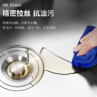 苏泊尔(SUPOR)厨房水槽双槽洗菜盆洗碗槽淘菜盆套装水池厨房304不锈钢台下台中台上盆