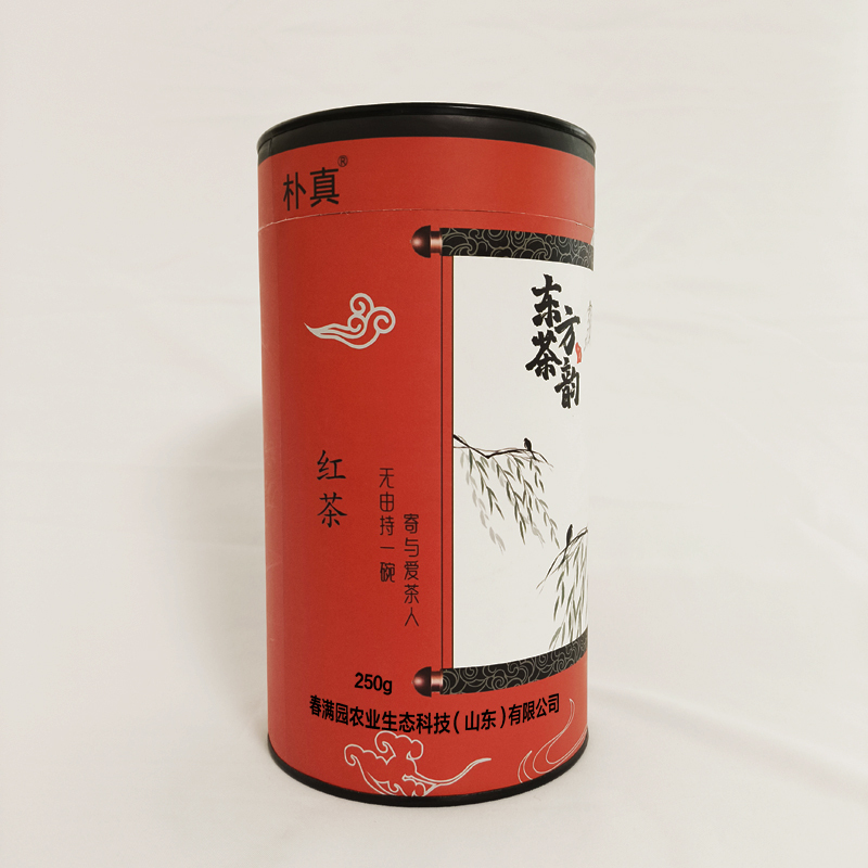 朴真红茶真彩250g 桶