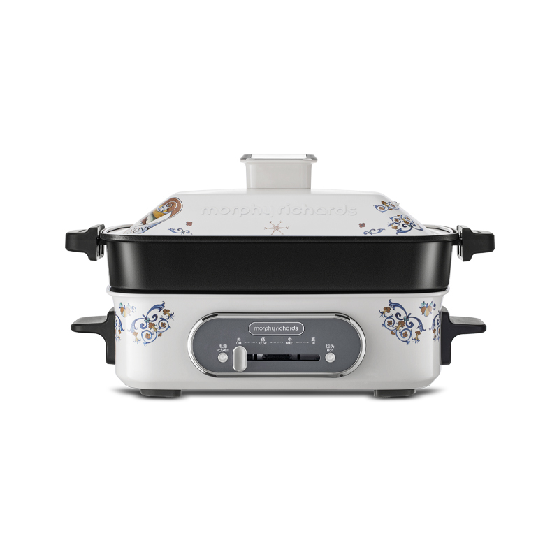 摩飞大英博物馆ip联名多功能料理锅烧烤肉一体家用蒸煮炒煎电火锅 mr