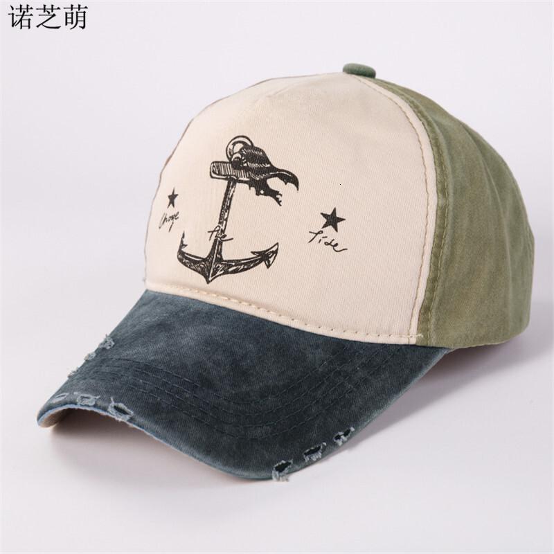 诺芝萌帽子诺芝萌做旧磨破风格棒球帽子男女士船锚鸭舌帽休闲遮阳帽太阳帽nm193 价格图片品牌报价 苏宁易购诺蕾服饰专营店