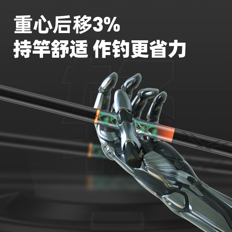 佳钓尼 伏魔霸道轻量版鱼竿 手竿大物杆青鱼巨物钓鱼竿碳素钓竿 5.4m 霸道轻量2.0 轻量大物竿