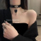 单独项圈 不含链条 脖子上戴的饰品人用项圈女m项链牵引绳控制颈带choker颈链配饰