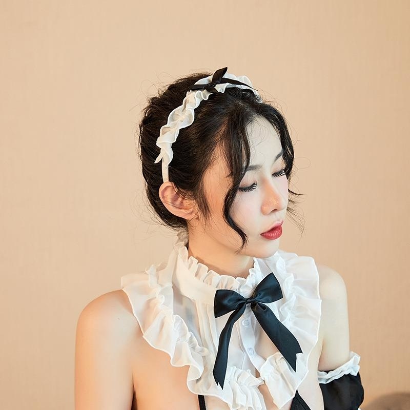 长夜漫漫情趣内衣女 性感女佣女仆办公制服诱惑OL套装代发1386高清大图