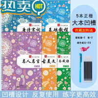 绿彩虹光字帖成人行楷练字器凹槽速成练字帖成年手写女生字体漂亮大学生男霸气草书钢笔硬笔书法练字本初中高中初学者练习写字连笔