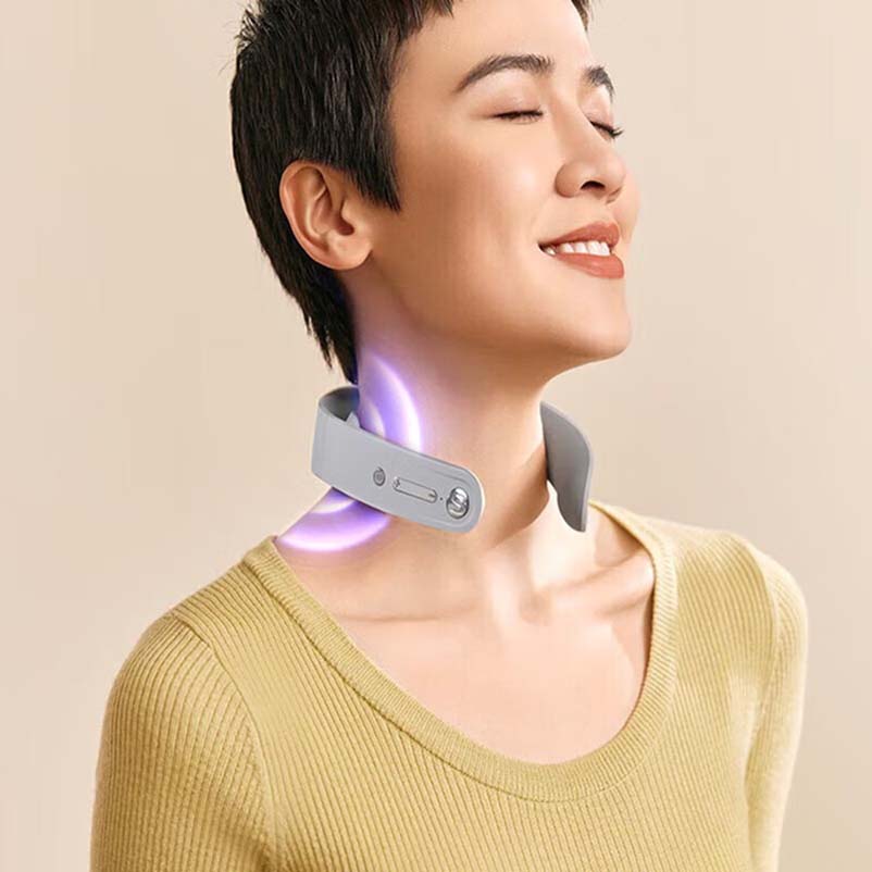 SKG(SKG) G1系列3代 颈椎按摩仪 舒享款 浅灰色高清大图