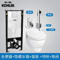 科勒壁挂马桶墙排入墙式家用悬挂式智能马桶隐藏式水箱坐便器24720