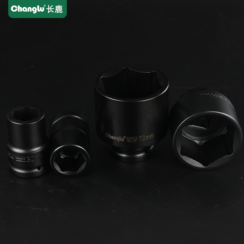 Changlu/长鹿1寸套筒25mm大风炮用六角拆四角螺栓风动气动套筒 【28mm】高清大图