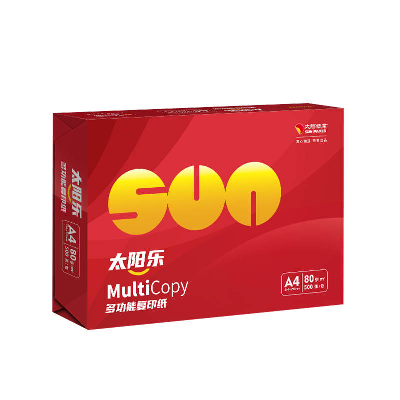 金太阳太阳乐80克A4太阳纸业复印纸 500张/包 整箱6包3000张办公用纸高清大图