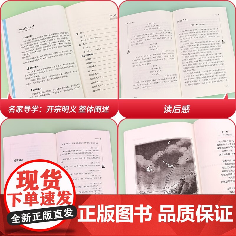 繁星春水正版书籍四年级下册必读的课外书小学生现代诗课外阅读冰心全集散文精选三部曲五六书目非人民教育出版社智慧老师高清大图