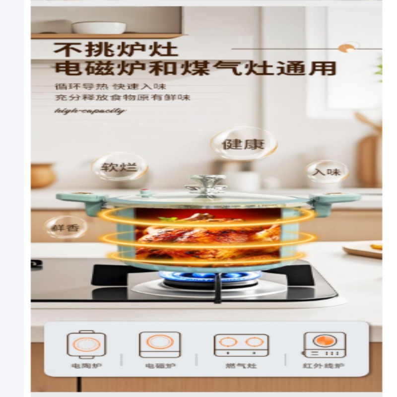 巴米乐(BURNELL)臻品多功能微压锅BNL-G224高清大图