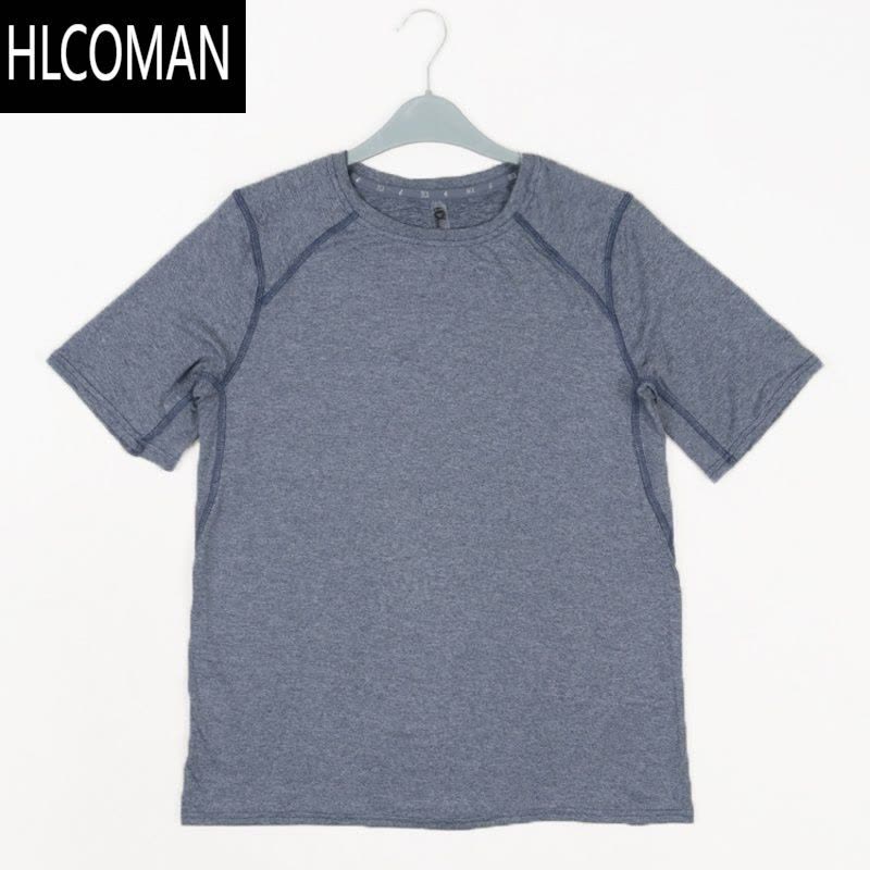HLCOMAN加拿大健身牛货!专业速干户外运动休闲圆领弹力T恤跑步短袖男装图片