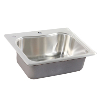 科勒水槽单槽 思特嘉304不锈钢台上水槽厨盆单槽K-3362T