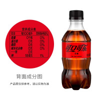 可口可乐300ml*24瓶无糖可乐碳酸饮料夏日清凉快乐水汽水饮料
