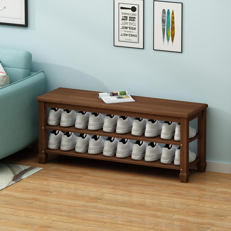 森美人鞋架简易家用实木鞋柜北欧收纳凳口可坐穿鞋凳简约现代换鞋凳高清大图