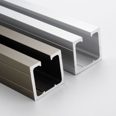 米银色移门轨道滑道实木玻璃门折叠推拉门滑轨滑轮吊轨吊轮吊趟门导轨