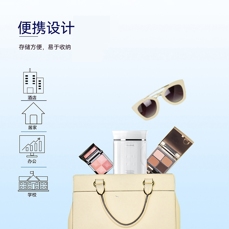 克维杰 便携可视化冲牙器 白色 QC-T01高清大图