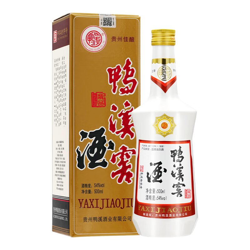 鸭溪窖 精品复古版 浓香型白酒 54度 500ml*6瓶 整箱装