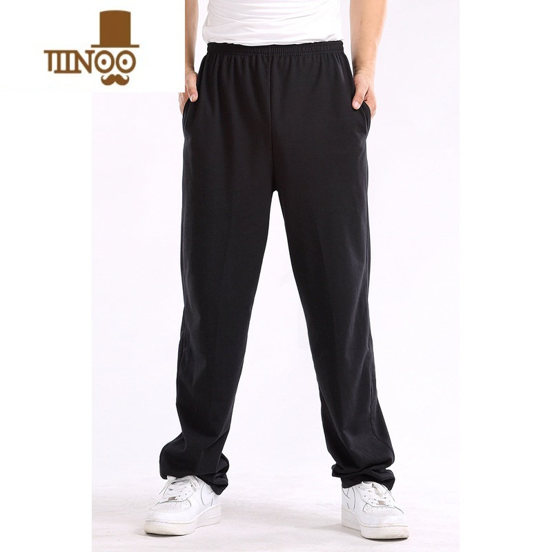 YANXU男士运动裤休闲裤直筒夏季薄款卫裤宽松男式棉质裤子夏天男生长裤高清大图