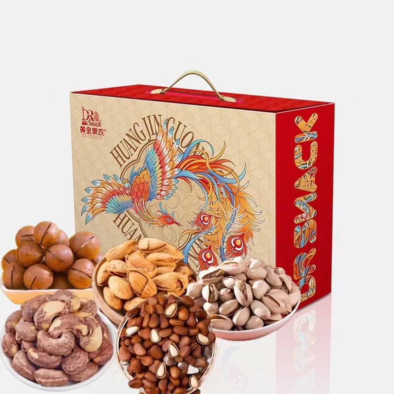 黄金果农凤栖梧桐坚果臻礼G5大礼包精选坚果礼盒678克原味大礼包健康美味高清大图