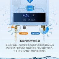 能率(NORITZ) 12升燃气热水器 GQ-12F3FEX(天然气)(JSQ24-F3) 智能静音恒温 CPU智能控制