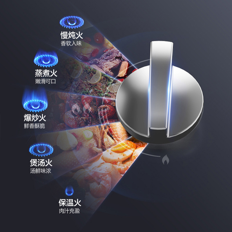 万和(Vanward) 一级能效 天然气灶具 煤气灶双眼灶 台式灶具嵌入式灶两用 燃气炉具自营 JZT-B6B338XW