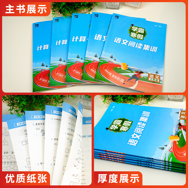 [数学]计算思维大通关 苏教版 小学六年级 [正版]2024学霸的寒假衔接作业一二三四五六年级上下册人教北师江苏教版语文