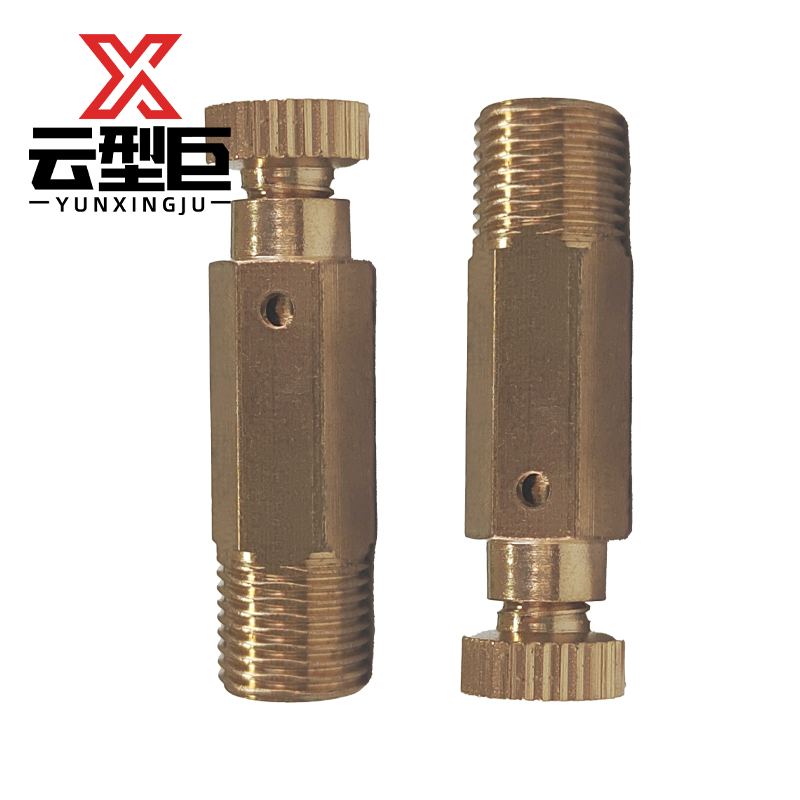 云型巨 暖气片铜跑风手捻放气阀 暖气片配件 铸铁暖气片配件 M10 单位:个高清大图