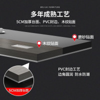 科野 老板桌办公桌总裁桌大班台主管桌经理桌新中式老板桌2.6米老板桌+侧柜(不含椅)