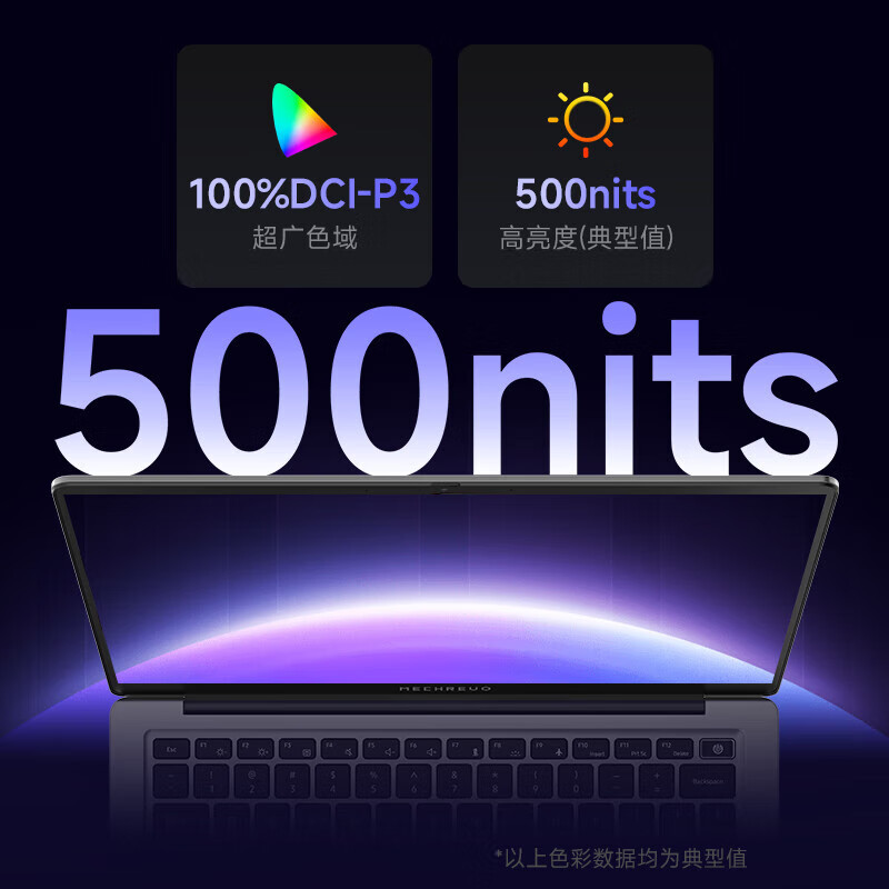 机械革命(MECHREVO)星耀14 14英寸轻薄办公游戏笔记本电脑 定制(AI 9H 365 32G 2T 2.8K OLED 120Hz 钛银)高清大图