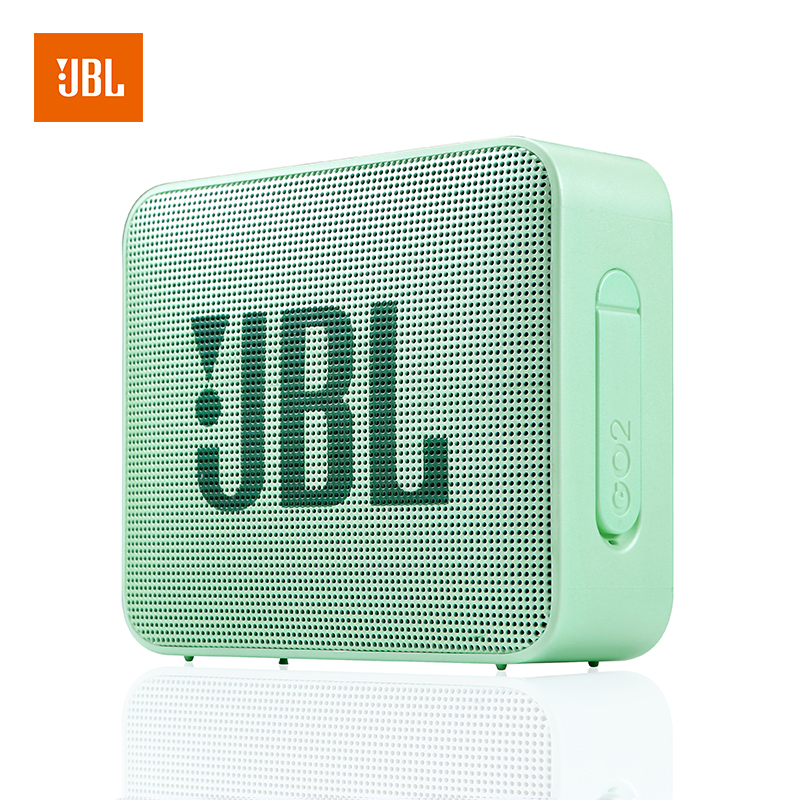 JBL GO2 音乐金砖二代 蓝牙音箱 低音炮 户外便携音响 迷你小音箱可免提通话 薄荷绿