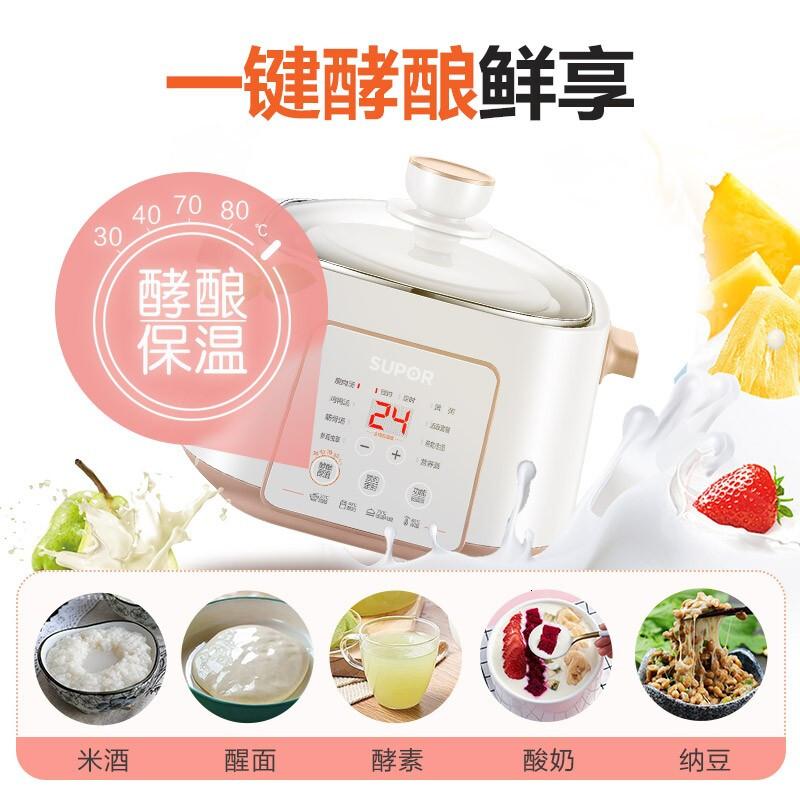 苏泊尔电炖锅 电炖盅 煲汤锅炖汤锅 隔水炖锅 DZ25YC828 2.5L 白色[2.5升白陶内胆]高清大图