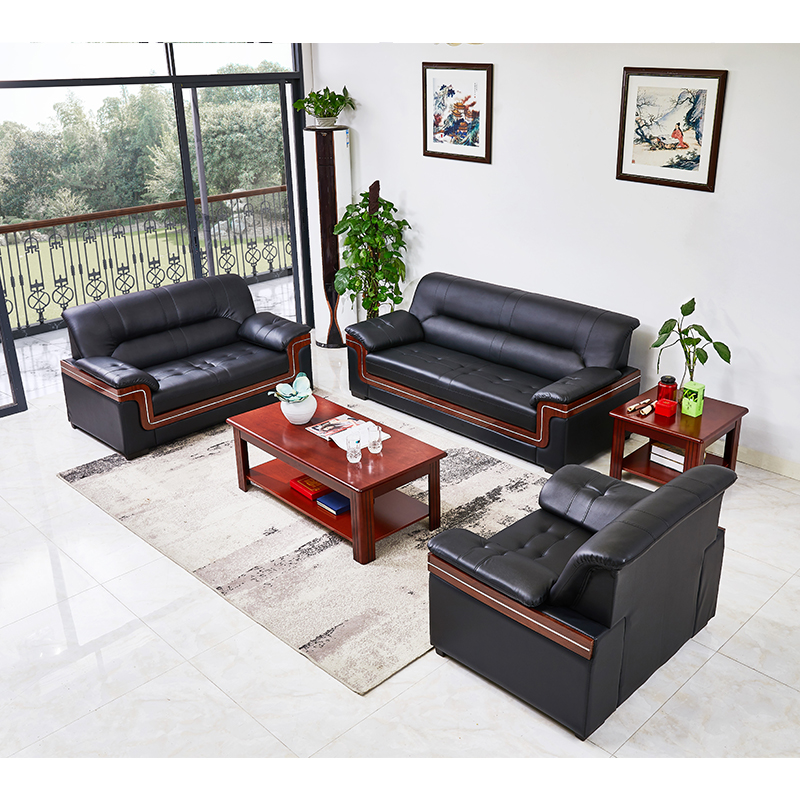 三金鑫 办公家具办公沙发现代简约商务定制沙发会客办公室沙发商务接待会客高清大图