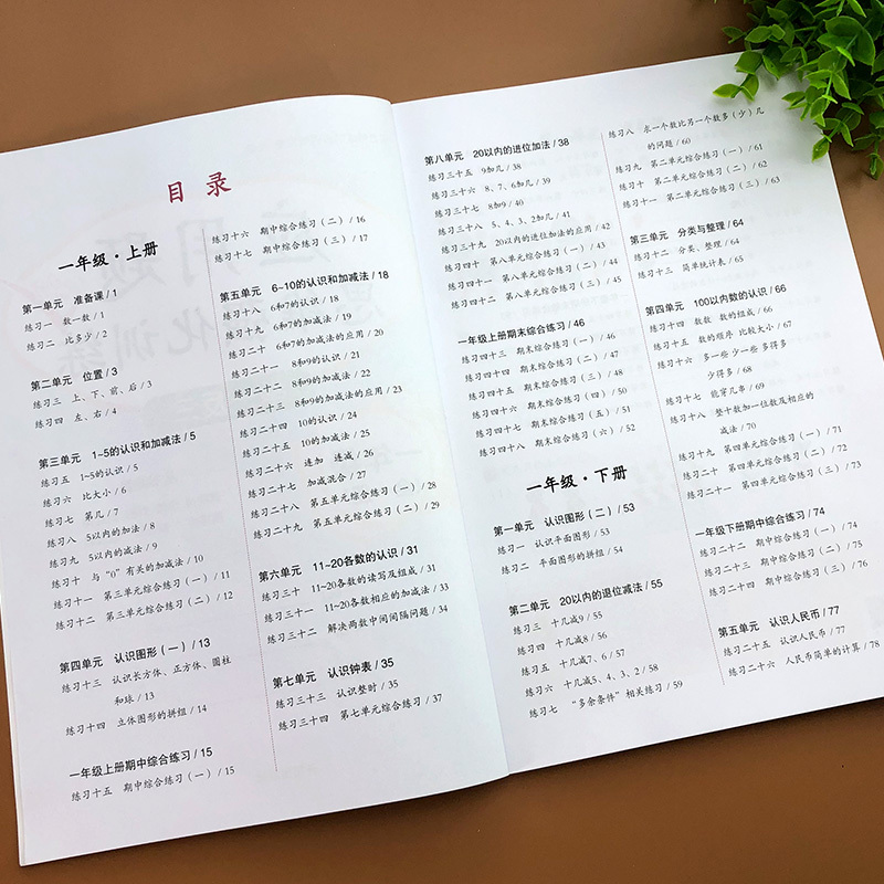 一年级应用题专项强化训练数学思维训练人教版教材同步数学应用题练习册上下册举一反三1年级口算题卡天天练数学题认识人民币钟表