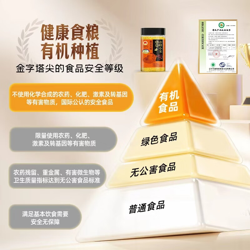 柴火大院 有机赤峰黄小米 450g 内蒙古敖汉旗 米油醇厚 杂粮粗粮 早餐香粥高清大图