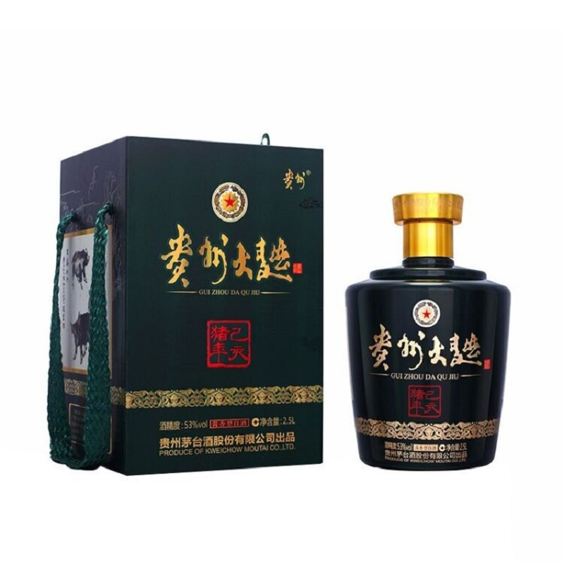 假一罚十 贵州茅台 酱香型白酒 53度 贵州大曲 己亥猪年 2.5L 单瓶装