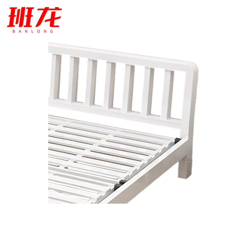 班龙床150*200cm白色张高清大图