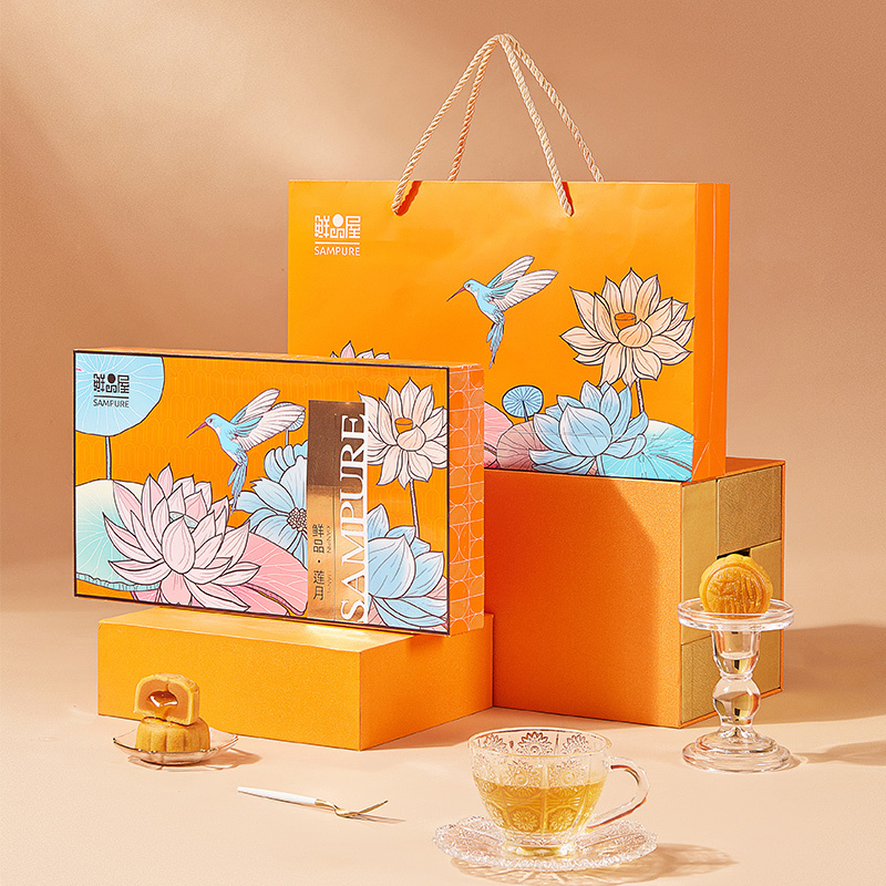 臻味500g鲜品莲月月饼礼盒