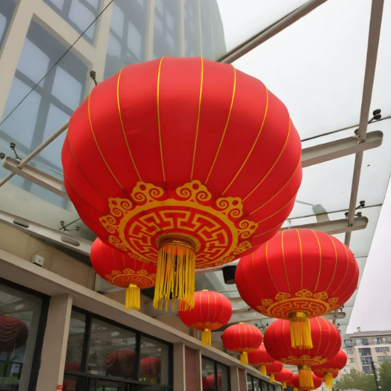 智美环球 大红灯笼国庆福字欢度佳节 180#直径120厘米{绸布] 8个起订高清大图