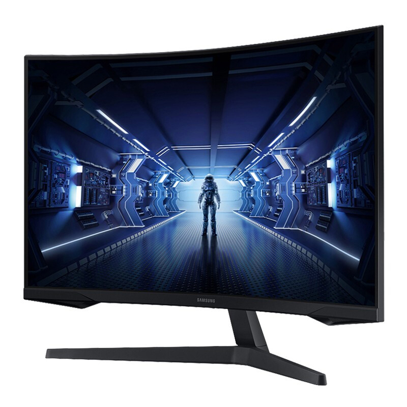 三星(SAMSUNG)C27G54TQBC 27英寸2K电竞144Hz 1ms响应 1000R曲率 HDR技术曲面电脑液晶游戏显示器 (HDMI+DP)