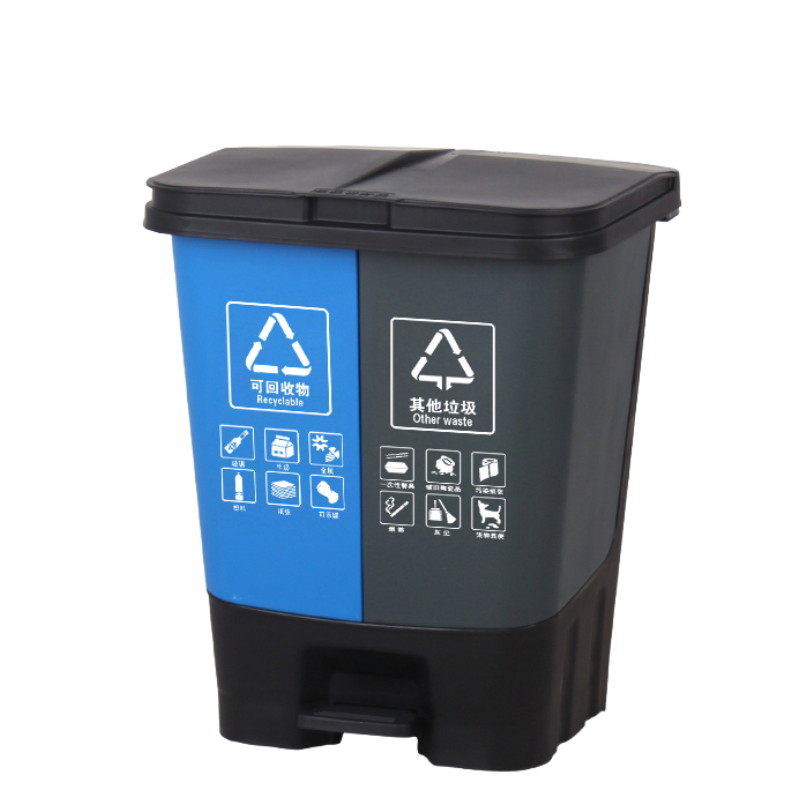 铭思达二分类垃圾桶高清大图