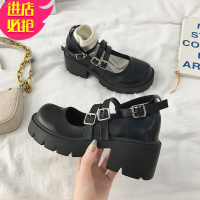 金三志小皮鞋女英伦2021春季新款日系原宿风厚底玛丽珍鞋韩版学院风jk鞋休闲鞋