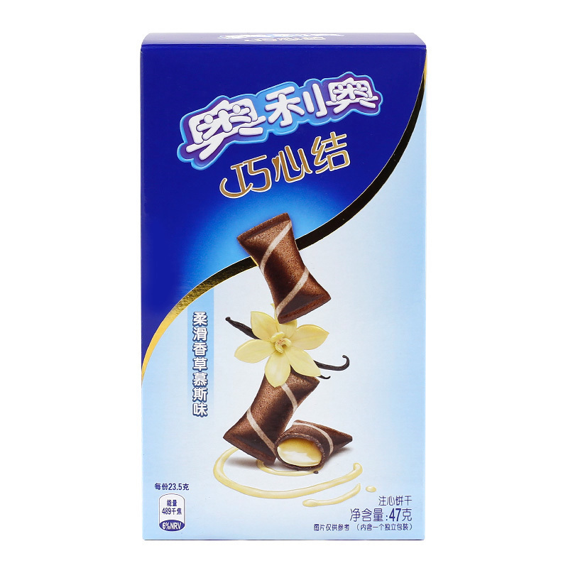 z奥利奥oreo饼干巧心结香草慕斯味47g夹心美味参数