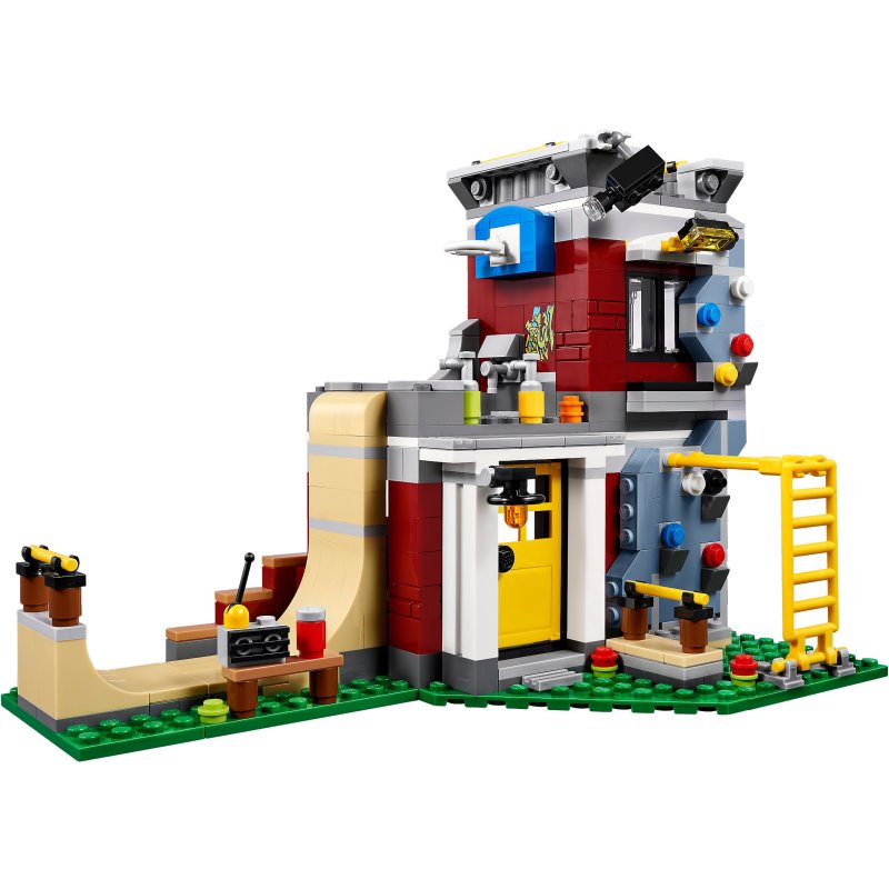 乐高(LEGO)Creator 创意百变 滑板玩乐屋 31081 8-12岁 422块儿童积木塑料玩具 200块以上