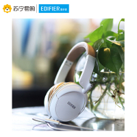 Edifier/漫步者 H841P手机笔记本电脑头戴式重低音乐3.5mm插孔有线耳机带麦便携耳麦 白色