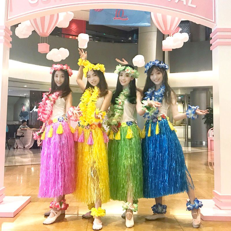 图书>艺术>舞蹈>图书其它>夏威夷草裙舞服装节日演出服表演成人草裙