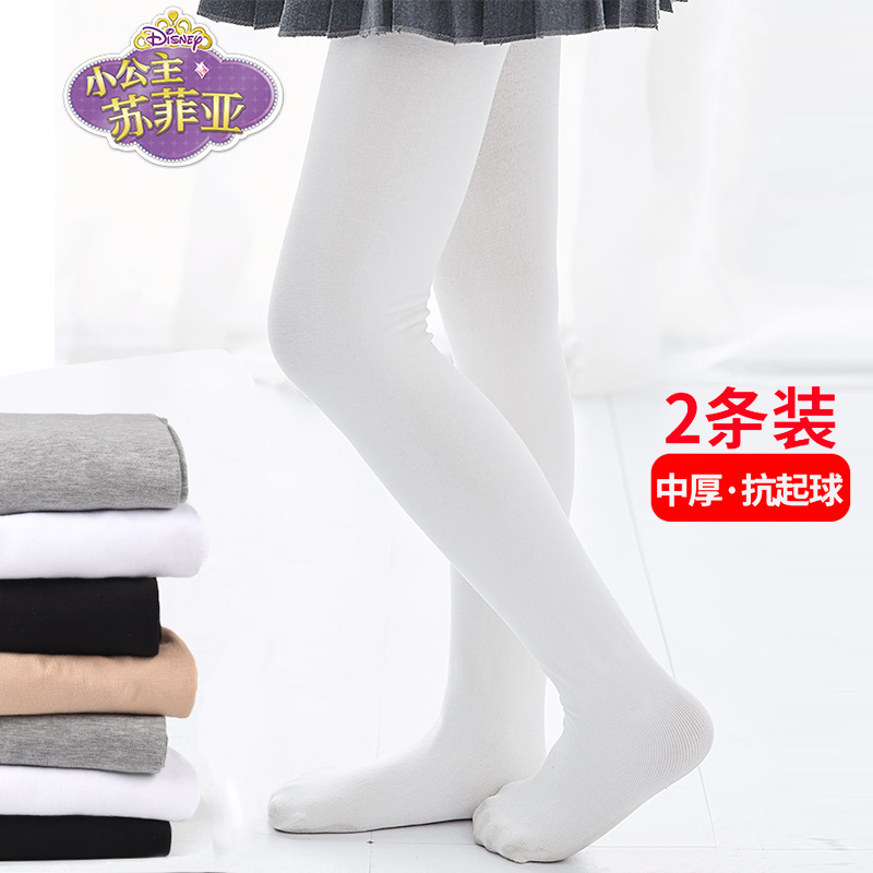迪士尼春秋季中厚连裤袜舞蹈袜两条装S\M\L\XL