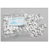 浩酷(HOCO)钢钉线卡 网线卡电线钉子电线卡 白色5号100个/袋 (2袋价格)